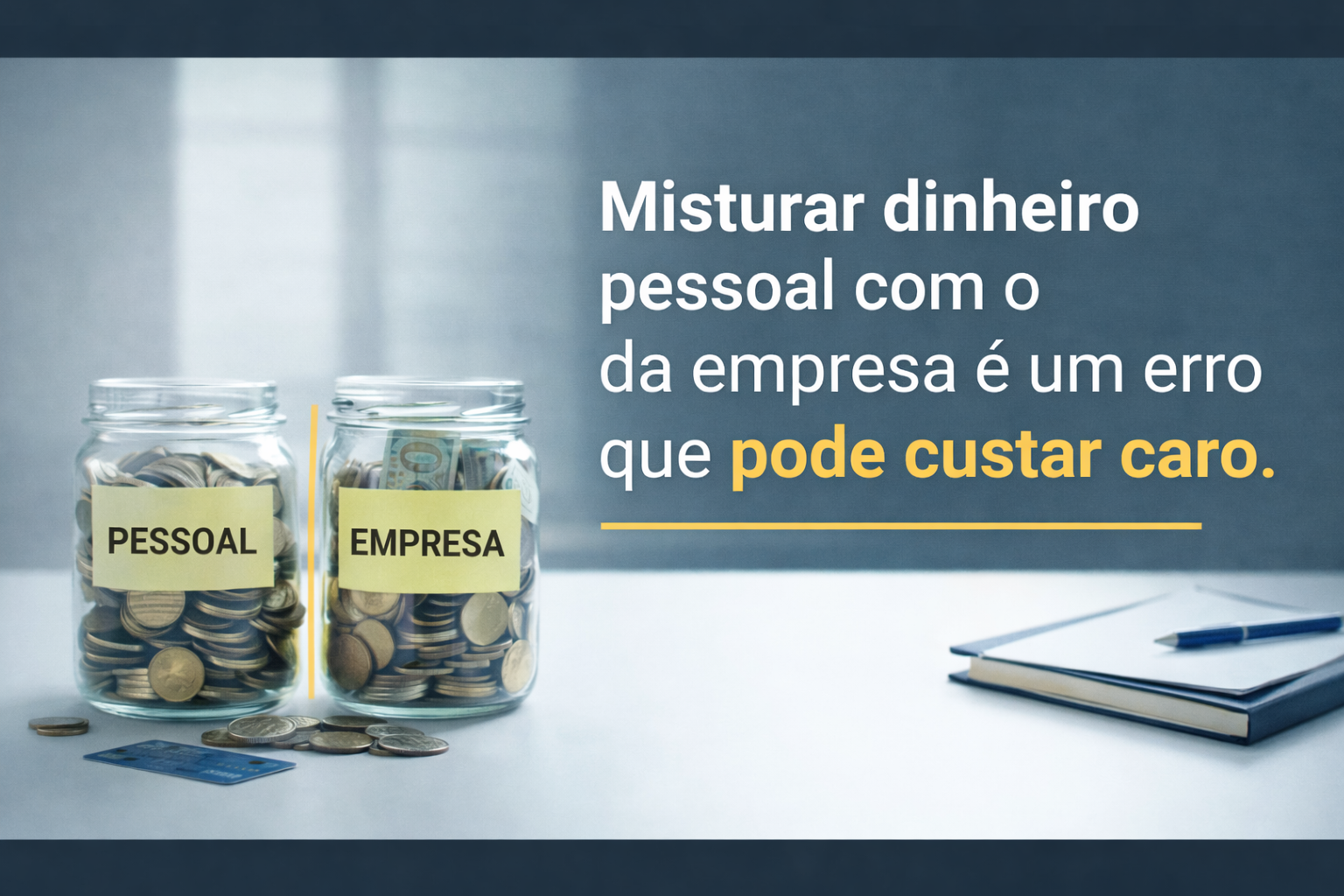 Misturar dinheiro pessoal com o da empresa é um erro que pode custar caro